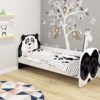 Dječji krevet ACMA Animals, bočna bijela 180x80 cm 06 Panda