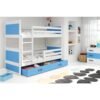 Krevet BMS Rico na kat + ladica 200x90 cm, BIA plava