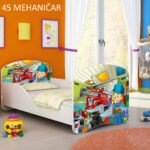 Dječji krevet ACMA s motivom 180x80 cm 45 Mehaničar