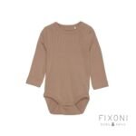 Fixoni - Bodi dugi rukav, Affogat, vel. 62