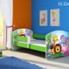 Dječji krevet ACMA s motivom, bočna zelena 140x70 cm