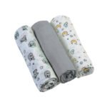 BabyOno Tetra pelene Muslin Medo, sive