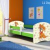 Dječji krevet ACMA s motivom, bočna zelena 160x80 cm 11 Dog