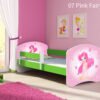 Dječji krevet ACMA s motivom, bočna zelena 160x80 cm 07 Pink Fairy