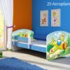 Dječji krevet ACMA s motivom, bočna plava 140x70 cm 29 Aeroplane