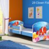 Dječji krevet ACMA s motivom, bočna plava 160x80 cm 28 Clown Fish