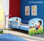 Dječji krevet ACMA s motivom, bočna plava 140x70 cm 13 Footballer