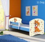 Dječji krevet ACMA s motivom, bočna plava 140x70 cm 11 Dog