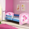 Dječji krevet ACMA s motivom, bočna plava 140x70 cm 07 Pink Fairy
