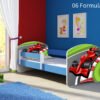 Dječji krevet ACMA s motivom, bočna plava 140x70 cm 06 Formula 1