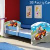 Dječji krevet ACMA s motivom, bočna plava 140x70 cm 03 Racing Car