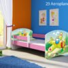 Dječji krevet ACMA s motivom, bočna roza 160x80 cm 29 Aeroplane