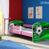 Dječji krevet ACMA s motivom, bočna roza 140x70 cm 14 Goal