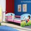 Dječji krevet ACMA s motivom, bočna roza 140x70 cm 13 Footballer