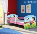 Dječji krevet ACMA s motivom, bočna roza 140x70 cm 13 Footballer