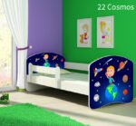 Dječji krevet ACMA s motivom, bočna bijela 140x70 cm 22 Cosmos
