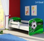 Dječji krevet ACMA s motivom, bočna bijela 140x70 cm 14 Goal