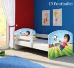 Dječji krevet ACMA s motivom, bočna bijela 140x70 cm 13 Footballer
