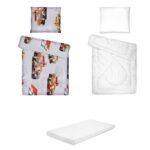 Posteljina set 5 elemenata za krevet 160x80 cm uzorak-31