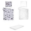 Posteljina set 5 elemenata za krevet 160x80 cm uzorak-30