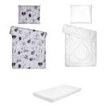 Posteljina set 5 elemenata za krevet 160x80 cm uzorak-30