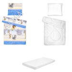 Posteljina set 5 elemenata za krevet 160x80 cm uzorak-21a