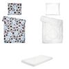 Posteljina set 5 elemenata za krevet 160x80 cm uzorak-25