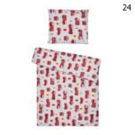 Posteljina set 2 elementa za krevet 160x80 cm uzorak-24