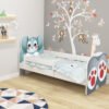 Dječji krevet ACMA Animals, bočna bijela 180x80 cm 01 Zeko