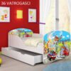Dječji krevet ACMA s motivom + ladica 180x80 cm 36 Vatrogasci