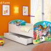 Dječji krevet ACMA s motivom + ladica 180x80 cm 34 Farm