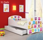 Dječji krevet ACMA s motivom + ladica 180x80 cm 31 Owls