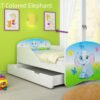 Dječji krevet ACMA s motivom + ladica 180x80 cm 27 Colored Elephant