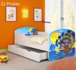 Dječji krevet ACMA s motivom + ladica 180x80 cm 21 Pirates
