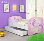 Dječji krevet ACMA s motivom + ladica 180x80 cm 17 Pony