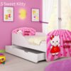 Dječji krevet ACMA s motivom + ladica 180x80 cm 15 Sweet Kitty