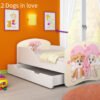 Dječji krevet ACMA s motivom + ladica 180x80 cm 12 Dogs in Love