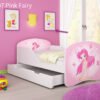Dječji krevet ACMA s motivom + ladica 140x70 cm 07 Pink Fairy