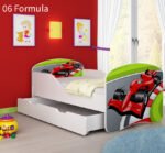 Dječji krevet ACMA s motivom + ladica 140x70 cm 06 Formula 1