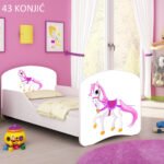 Dječji krevet ACMA s motivom 180x80 cm 43 Konjić