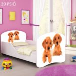 Dječji krevet ACMA s motivom 180x80 cm 39 Psići