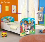 Dječji krevet ACMA s motivom 180x80 cm 34 Farm