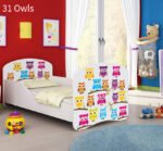 Dječji krevet ACMA s motivom 140x70 cm 31 Owls