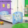Dječji krevet ACMA s motivom 140x70 cm 26 Blue Elephant