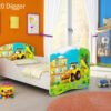 Dječji krevet ACMA s motivom 140x70 cm 20 Digger