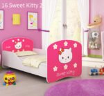 Dječji krevet ACMA s motivom 140x70 cm 16 Sweet Kitty 2