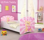 Dječji krevet ACMA s motivom 180x80 cm 10 Pink Teddy Bear