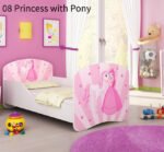 Dječji krevet ACMA s motivom 180x80 cm 08 Princess with Pony