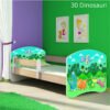Dječji krevet ACMA s motivom, bočna sonoma 180x80 cm 30 Dinosaurs