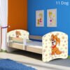 Dječji krevet ACMA s motivom, bočna sonoma 140x70 cm 11 Dog